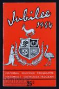 Scarce 1964 South African Rugby Board’s 75th Jubilee Souvenir Programme inc Western Province v