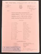 Dai Davies (1948-2021) Owned football Wales International itinerary – with 1980 Wales v England at