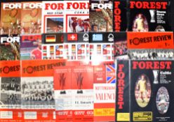 Nottingham Forest ‘big match’ selection of football programmes to include 1965/66 Valencia (fr),