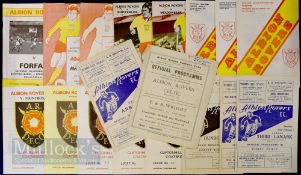 Selection of Albion Rovers home match programmes to include 1948/49 Celtic 1951/52 Arbroath (SLC),
