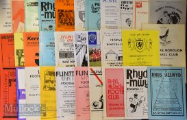 Selectin of Welsh clubs football match programmes 1953/54 Llanelly v Portland Utd (FAC), 1954/55