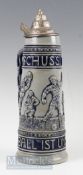 West Germany Vintage Cermica Beer Stein ‘Schuss Tor Fussball 1st Unser Leben’ – ‘Shot, Goal,