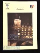 1992 France v South Africa Signed Rugby Dinner Menu: 4pp folded card in excellent order, for the