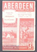 1949/50 Aberdeen v Rangers ‘A’ Division League Cup match programme 3 September 1949; fold, small