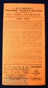 1933/34 Marine v Olympic Liverpool Amateur Cup football programme 24 February; fold out type, good.