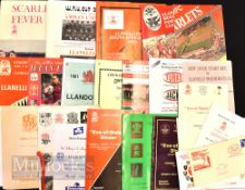 Llanelli Rugby Ephemera Selection (28): Terrific scarce selection inc 10 programmes, home v N