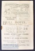 1925/26 Burnley v West Bromwich Albion Div. 1 match programme 3 April; slight creases, rusty staple,