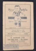 1948/49 New Brighton v Crewe Alexandra football programme 18 April at Tower Grounds. Fair.