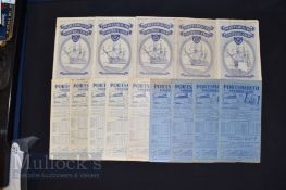 Selection of Portsmouth home football programmes 1948/49 Newport County (FAC) (ph), Sheffield