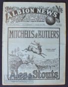 1930/31 West Bromwich Albion v Birmingham City reserves Central League match programme Xmas Day;