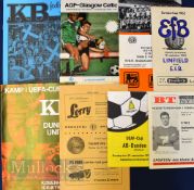 Selection of club match programmes in Europe (some scarce) include 1959 Bronshot/Boldklub (