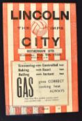 1945/46 War League North Lincoln City v Rotherham United football programme 9 February 1946, 4
