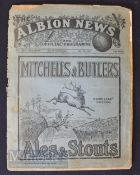 1930/31 West Bromwich Albion v Aston Villa reserves Central League match programme 9 May, FAC