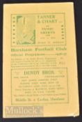 1936/37 Horsham v Bognor Regis Sussex County League match programme 31 October; has fold, small edge