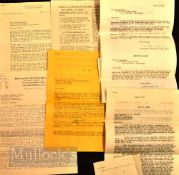 1930s USA Rugby History, Correspondence and c. 40 negatives (Qty): Charting the history and