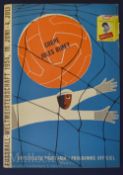 1954 World Cup West Germany v Turkey Pool 2 qualifying football programme 17 June at Berne. Good,