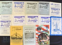 Selection of Halesowen Town FC home football programmes 1952/53 Nuneaton Borough (ph), 1955/56