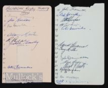 Autographs, 1957-8 Australian Wallabies Rugby Squad (21): Neatly collected on pages, 21 of the
