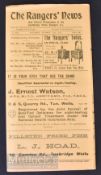 1931/32 Tunbridge Wells Rangers v Dover Utd Kent League match programme 31 October, large fold out