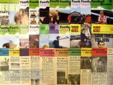 Selection of Football League Reviews from all seasons, with soccer reviews, minor duplication,