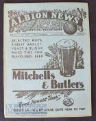 1936/1937 West Bromwich Albion v Sheffield Wednesday reserves Central League match programme 24