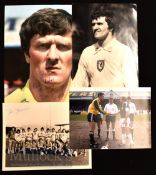 Dai Davies Signed Photograph dated 2003, together with another Davies Signed black and white