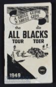 Scarce 1949 All Blacks’ South Africa Souvenir Guide: Small, compact, well illustrated with pen
