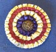 1895 FA Cup final rosette/badge presented to club officials/directors, match stewards, etc,