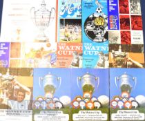Watney Cup match programmes 1970 Derby County v Sheffield Utd s/f, Hull City v Manchester Utd s/f,