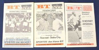 1963/64 Copenhagen Combined XI v Arsenal (25 September) 1964/65 Copenhagen Combined XI v Stoke