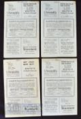 1934/35 Harwich & Parkeston home programmes v Old Wykehamiens (Anglia Amateur Cup), v Clapton FA