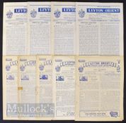 Collection of Leyton Orient home match football programmes all FAC ties to include 1951/52