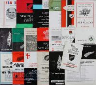 1963-4 NZ All Blacks Tour Rugby Programmes etc (20): Fifteen issues inc all tests in the UK &