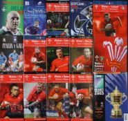 2002-2003 Great Wales Rugby Programme Collection (21): All Wales’ programmes home and away, inc