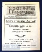 1931/32 Liverpool v West Bromwich Albion Div. 1 football programme mid-week 2 March 1932, ex.bv