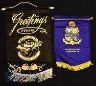 1967 Manchester United in Australia tour to include Queensland pennant dark blue/gold, Western