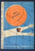 1954 World Cup Hungary v Uruguay Semi-Final football programme 30 June at Lausanne. Good, has