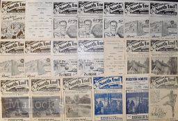 Collection of Preston North End home football programmes to include 1946/47 Blackpool 1948/49