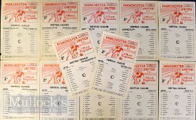 1969/70 Manchester Utd home match reserve programmes Blackburn Rovers, Sheffield Wednesday,