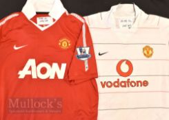 Manchester Utd away match replica football shirts, all XL size, short sleeves, 20003/04 white, red