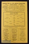 War abandoned season 1939/40 Football League Southern (A) division, Norwich City v Millwall match