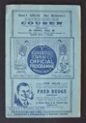 1926/27 Huddersfield Town v Sheffield Wednesday football programme 12 February Div 1 match. Fair