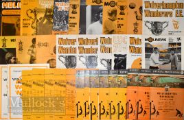 Superb collection of Wolverhampton Wanderers home cup match programmes to include FAC, Fl cup,