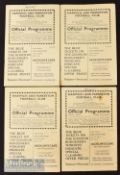 1937/38 Harwich & Parkeston home programmes v Leytonstone (FAC replay), Chelmsford (Essex League),