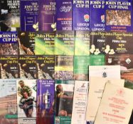 English RFU Rugby Cup Final etc Programmes (32): 24 (some duplication) RFU Finals between 1977 &