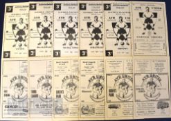 Selection of Ayr Utd home match programmes 1950/51 Stirling Albion 1952/53 Queens Park 1953/54
