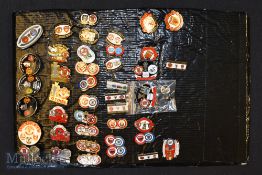 Collection of Manchester United enamel badges, a total of (42); of which 37 are different; Good
