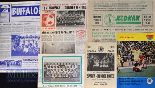 Scottish Clubs away football programmes in European matches to include 1981/82 ECWC Dukla Prague v