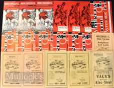 Collection of Middlesbrough home football programmes to include 1949/50 Newcastle Utd 1951/52