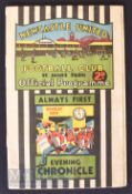 1931/32 Newcastle United v West Bromwich Albion Div 1 match programme 21 November; slight crease,